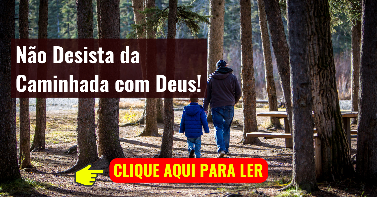 Não Desista da Caminhada com Deus!