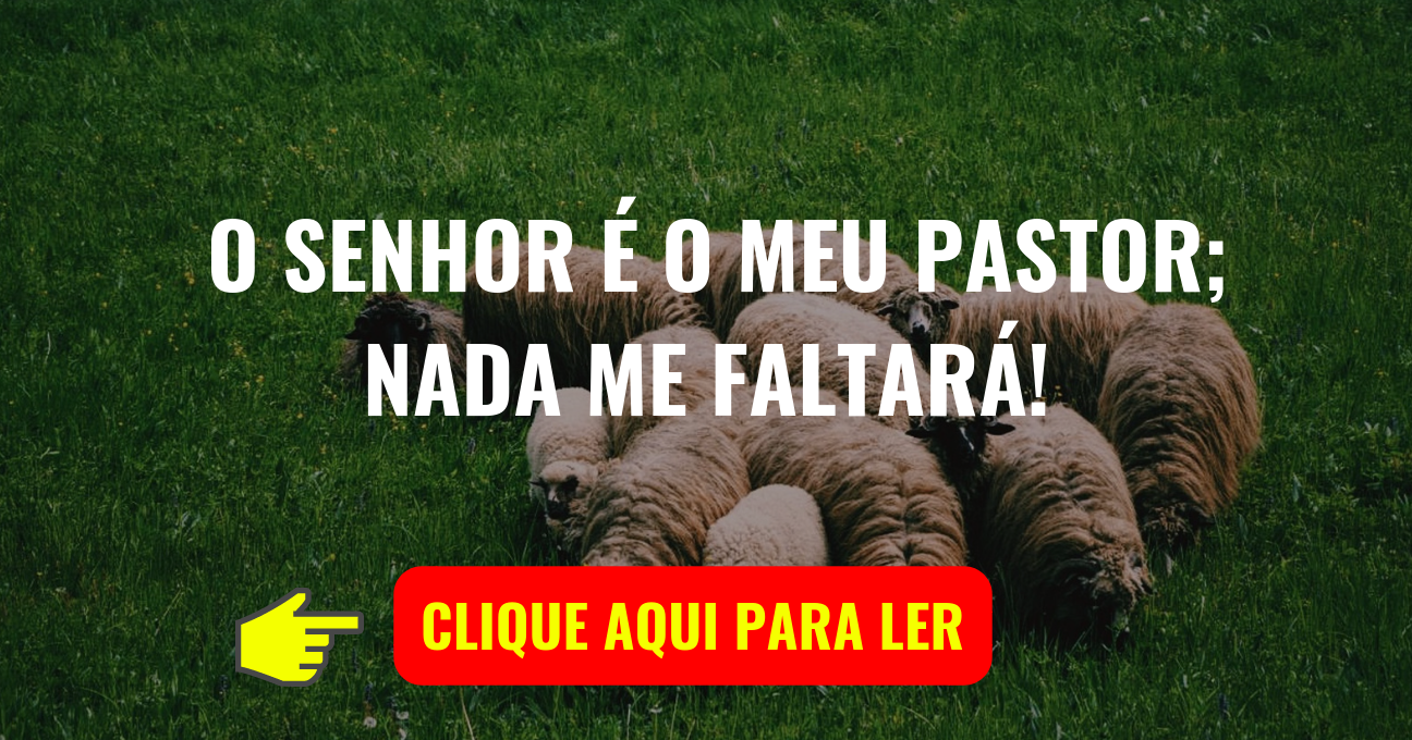 O SENHOR É O MEU PASTOR!