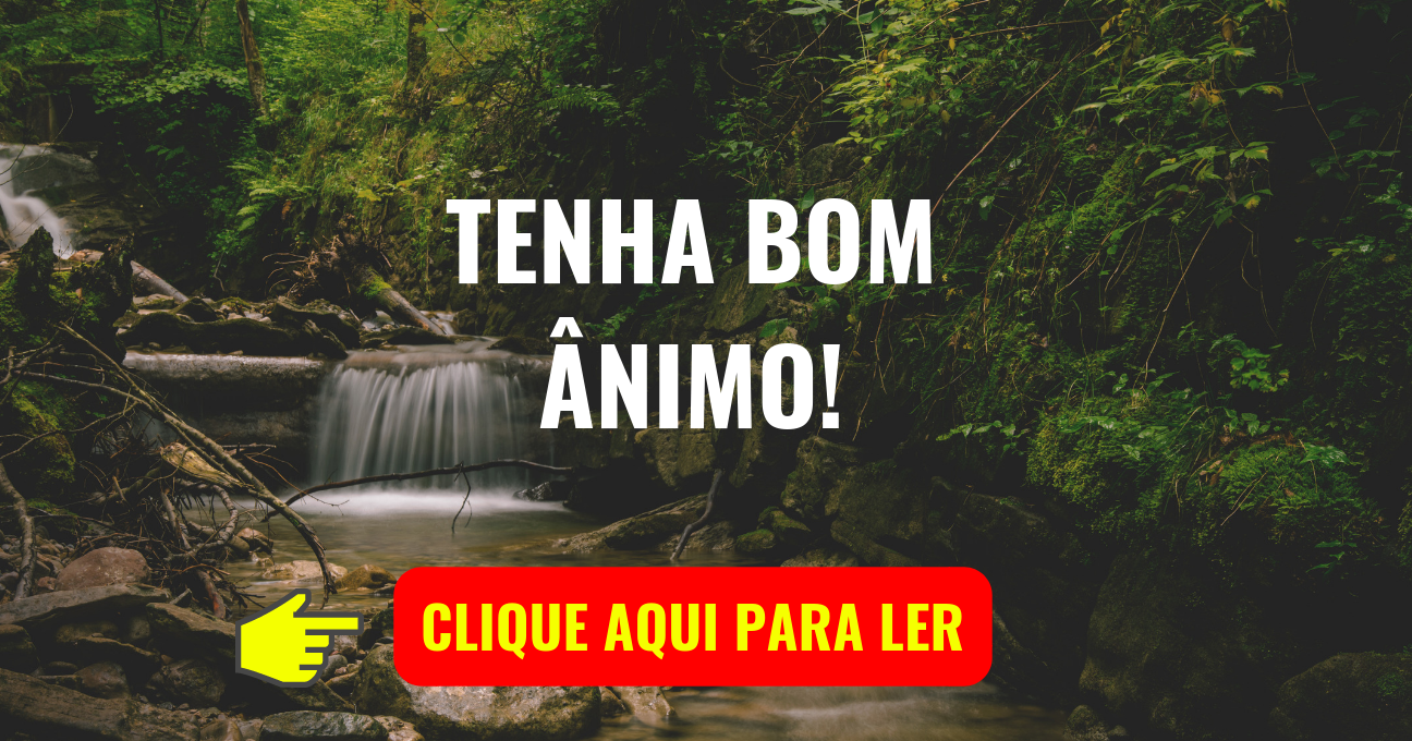 TENHA BOM ÂNIMO!