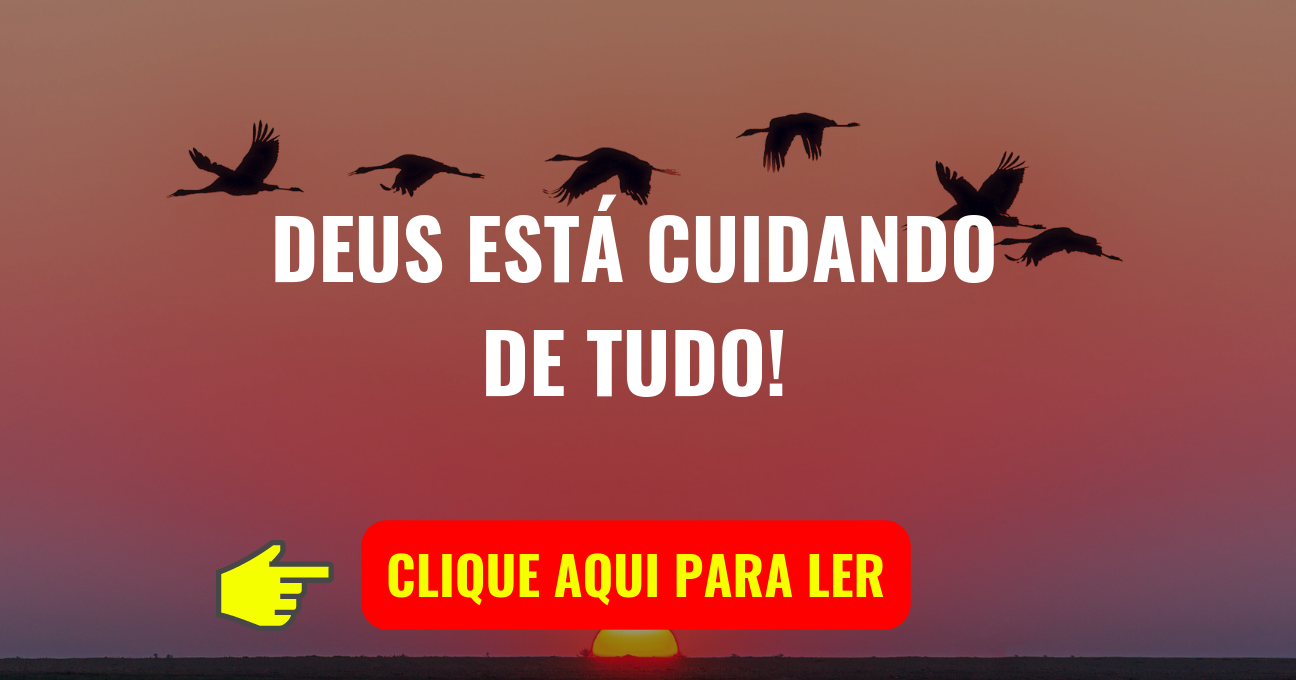 DEUS ESTÁ CUIDANDO DE TUDO!